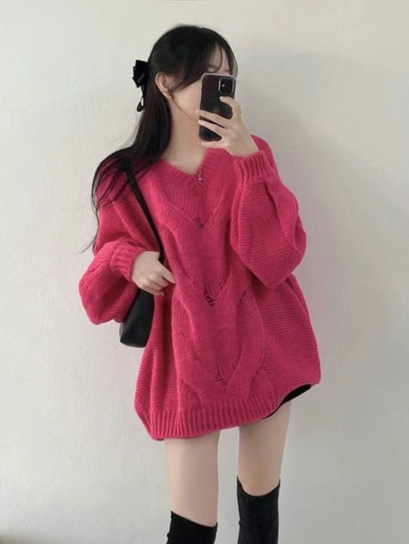 BUBBLE UNDER韓國直郵東大門代購女裝新品推薦真品職業毛衣NOTICE毛衣圖色2