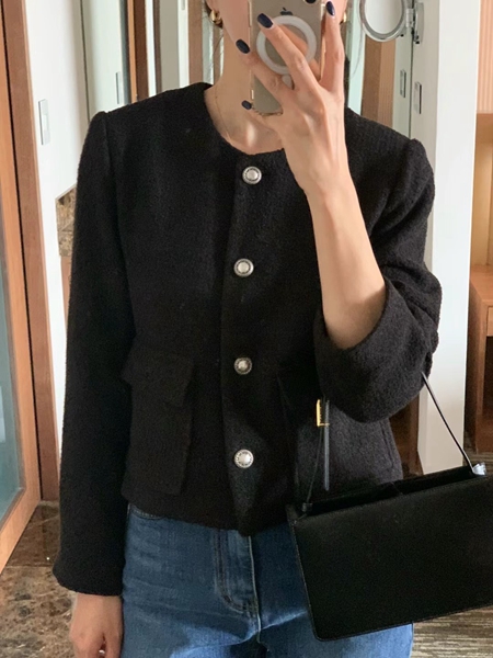 ATTHISMOMENT直郵韓國代購女裝新款時尚24秋冬熱賣職業夾克LEESA夾克圖色2