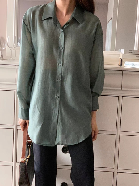 ATTHISMOMENT直郵韓國代購女裝新款推薦時尚休閑襯衫蕾絲衫LEESA襯衫/蕾絲衫圖色3