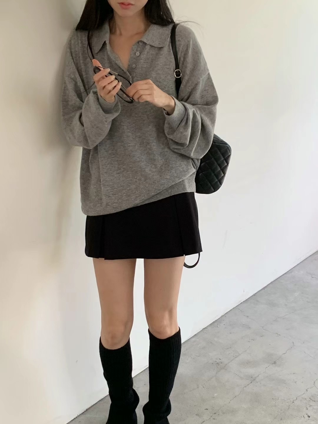 WHYNOT韓國直郵東大門實拍女裝新品真品24秋冬人氣針織衫WHYNOT針織衫圖色3