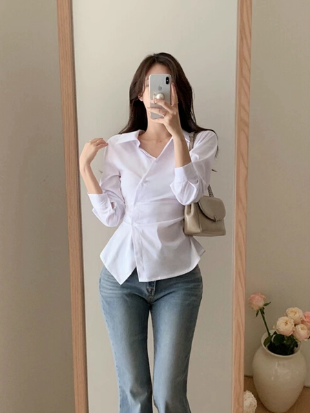 WHYNOT韓國直郵東大門實拍女裝新款真品人氣熱賣襯衫蕾絲衫WHYNOT襯衫/蕾絲衫圖色2