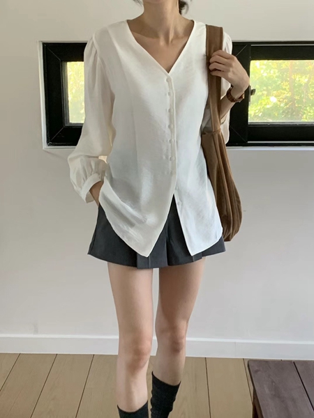 WHYNOT韓國直郵女裝新品真品時尚推薦職業熱賣人氣襯衫蕾絲衫WHYNOT襯衫/蕾絲衫