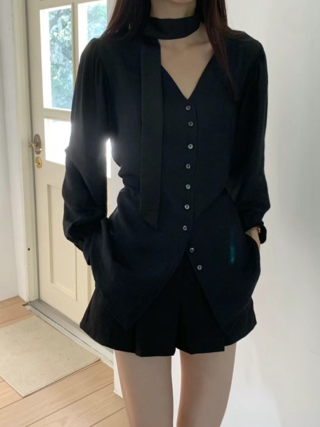 WHYNOT韓國直郵女裝新品真品時尚推薦職業熱賣人氣襯衫蕾絲衫WHYNOT襯衫/蕾絲衫圖色2