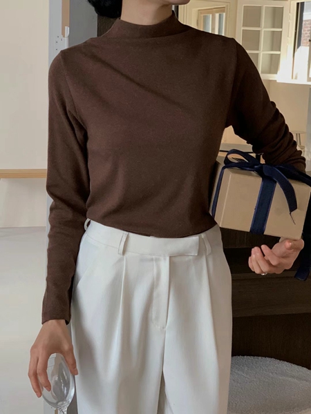 IVORY韓國直郵東大門實拍女裝新款推薦人氣時尚職業長袖T恤IVORY長袖T恤圖色3