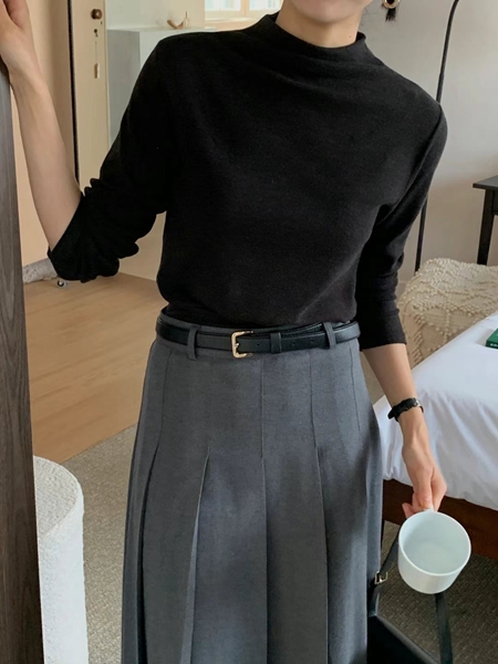 IVORY韓國直郵東大門實拍女裝新款推薦人氣時尚職業長袖T恤IVORY長袖T恤圖色5