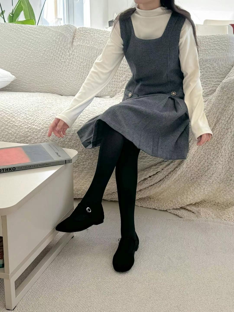 ANDBYL韓國直郵東大門實拍女裝新品休閑熱賣時尚24秋冬連衣裙ANDBYL連衣裙