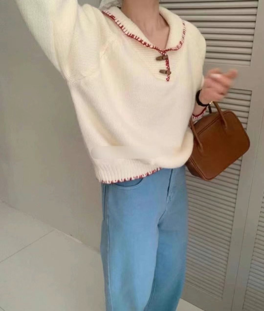 ADORA直郵韓國代購女裝新款職業推薦人氣熱賣真品24秋冬針織衫ADORA針織衫圖色2