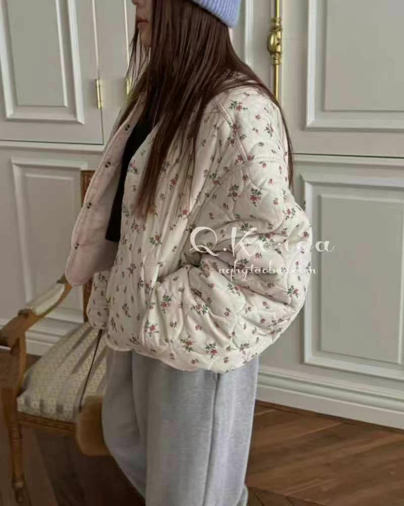 ADORA韓國直郵女裝新品推薦人氣24秋冬時尚真品職業短款棉服ADORA短款棉服