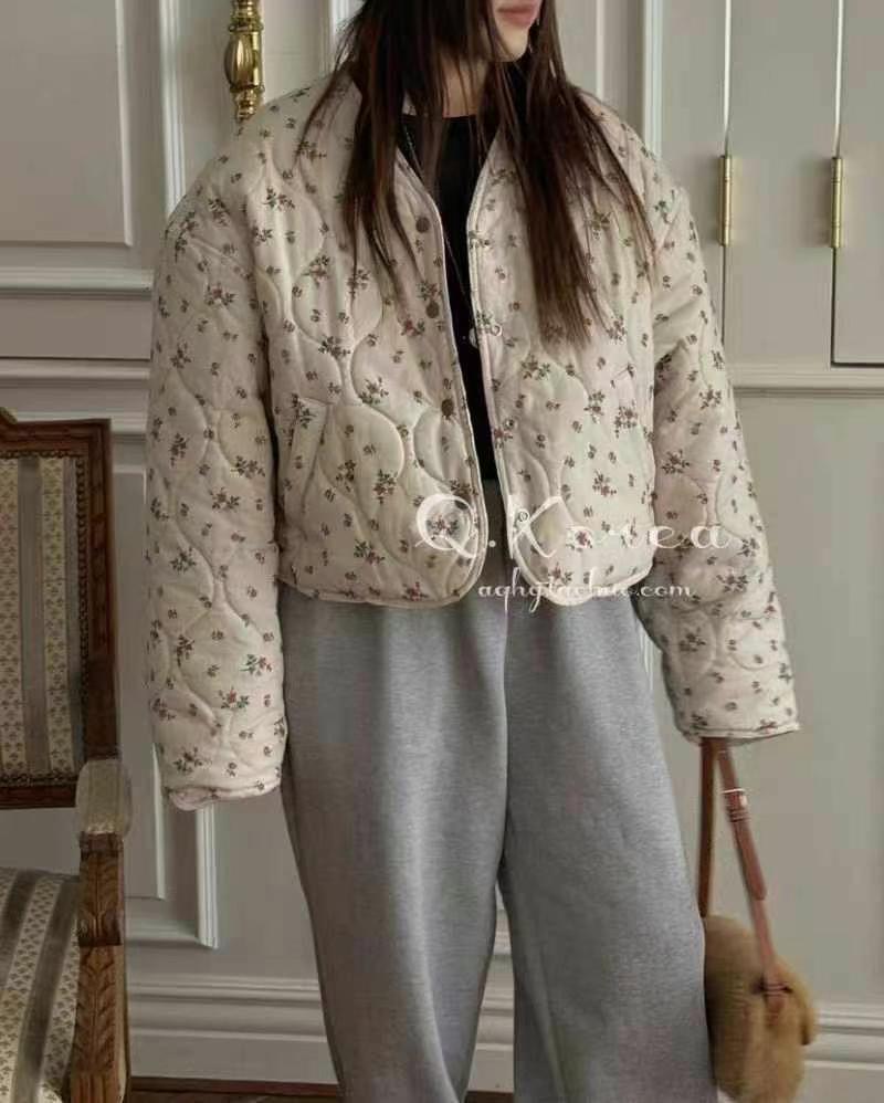 ADORA韓國直郵女裝新品推薦人氣24秋冬時尚真品職業短款棉服ADORA短款棉服圖色2