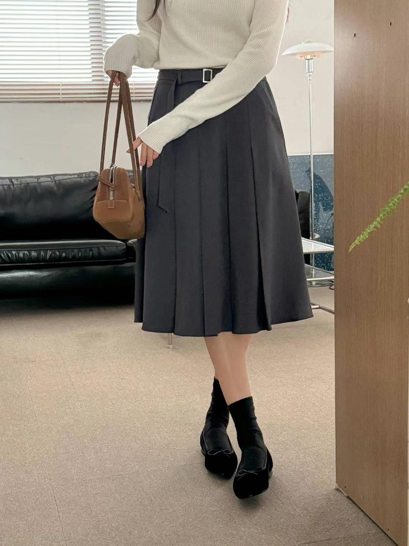 ANDBYL韓國直郵東大門實拍女裝新款24秋冬熱賣半身裙中短裙ANDBYL半身裙/中短裙圖色2