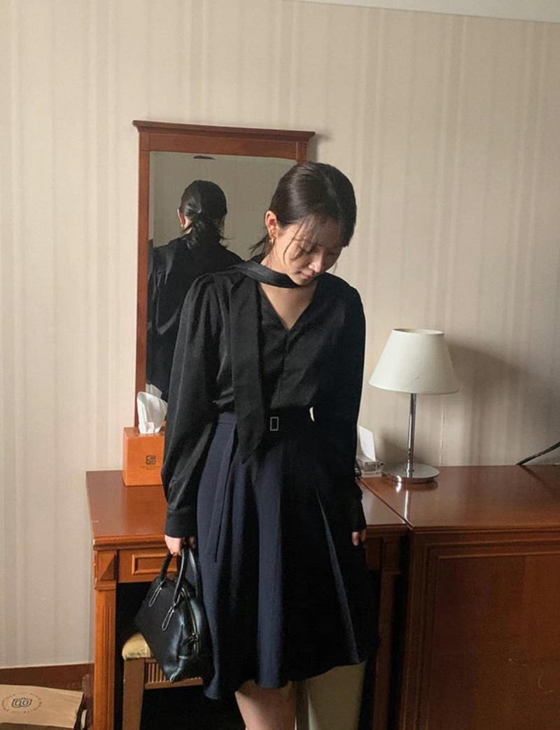 ANDBYL韓國直郵東大門實拍女裝新款24秋冬熱賣半身裙中短裙ANDBYL半身裙/中短裙圖色3
