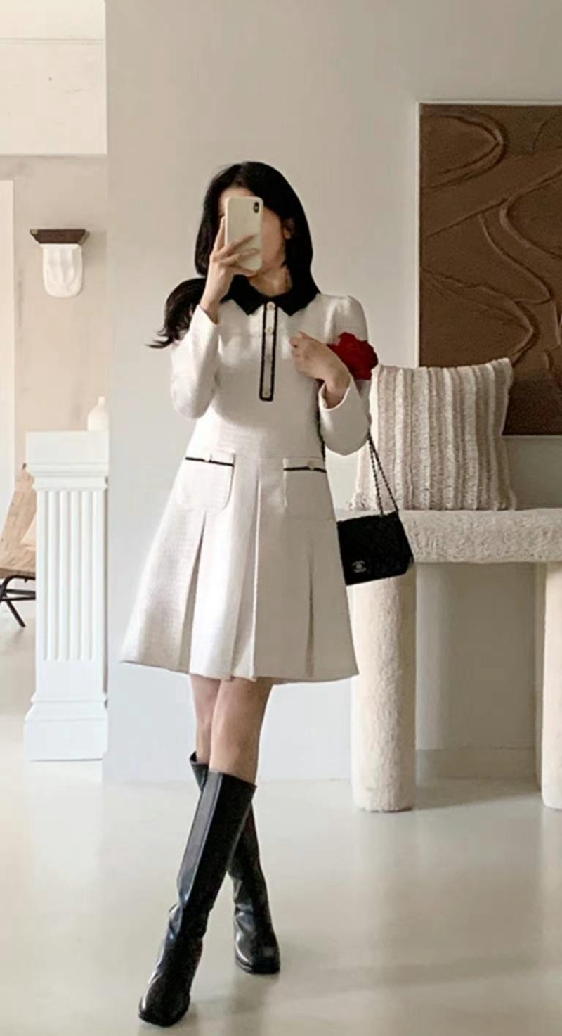 ANDBYL韓國直郵東大門代購女裝新款職業休閑真品熱賣連衣裙ANDBYL連衣裙