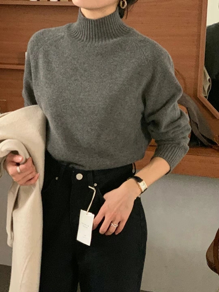 IVORY直郵韓國代購女裝新品熱賣人氣職業24秋冬休閑針織衫IVORY針織衫圖色2