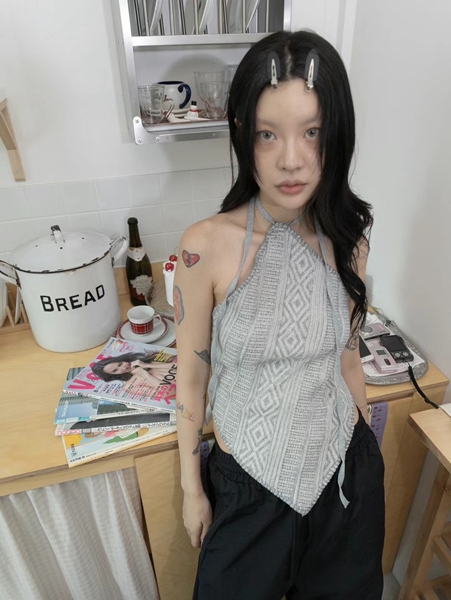CLEVERGARDEN韓國直郵東大門代購女裝新款時尚熱賣吊帶背心CLEVERGARDEN吊帶/背心