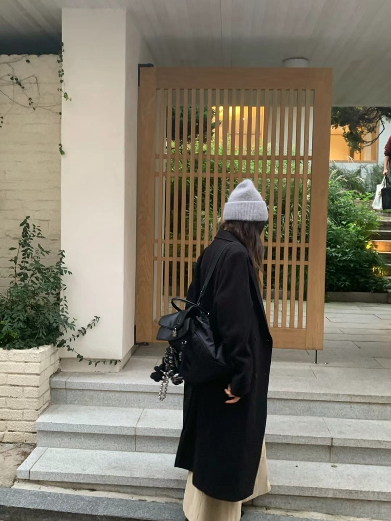 ONDA韓國直郵東大門實拍女裝新品推薦真品人氣職業中長款大衣ONDA中長款大衣