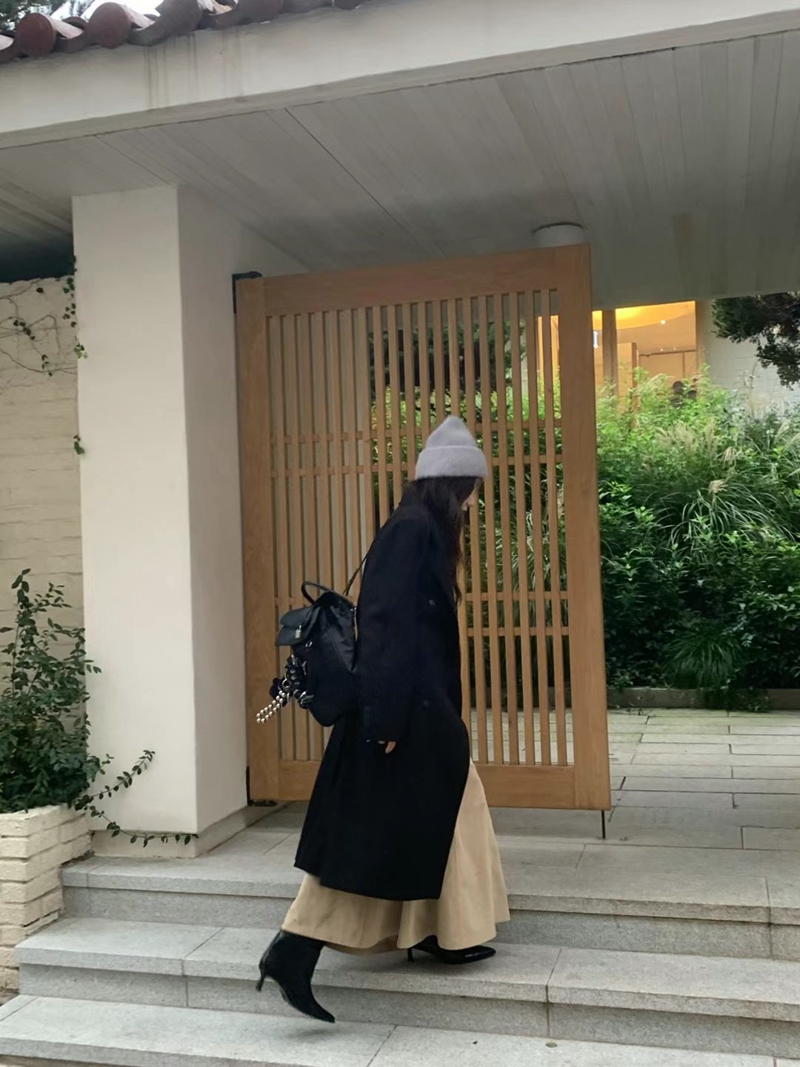 ONDA韓國直郵東大門實拍女裝新品推薦真品人氣職業中長款大衣ONDA中長款大衣
