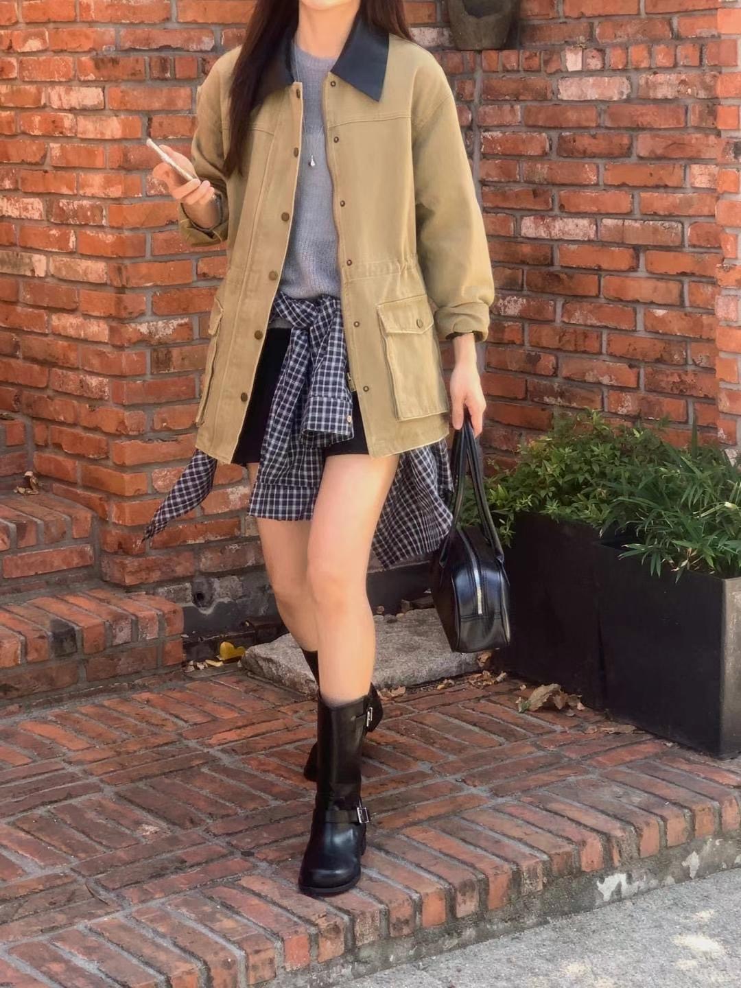 OUS.SEOUL東大門代購女裝新品人氣真品職業24秋夏時尚夾克OUS.SEOUL夾克
