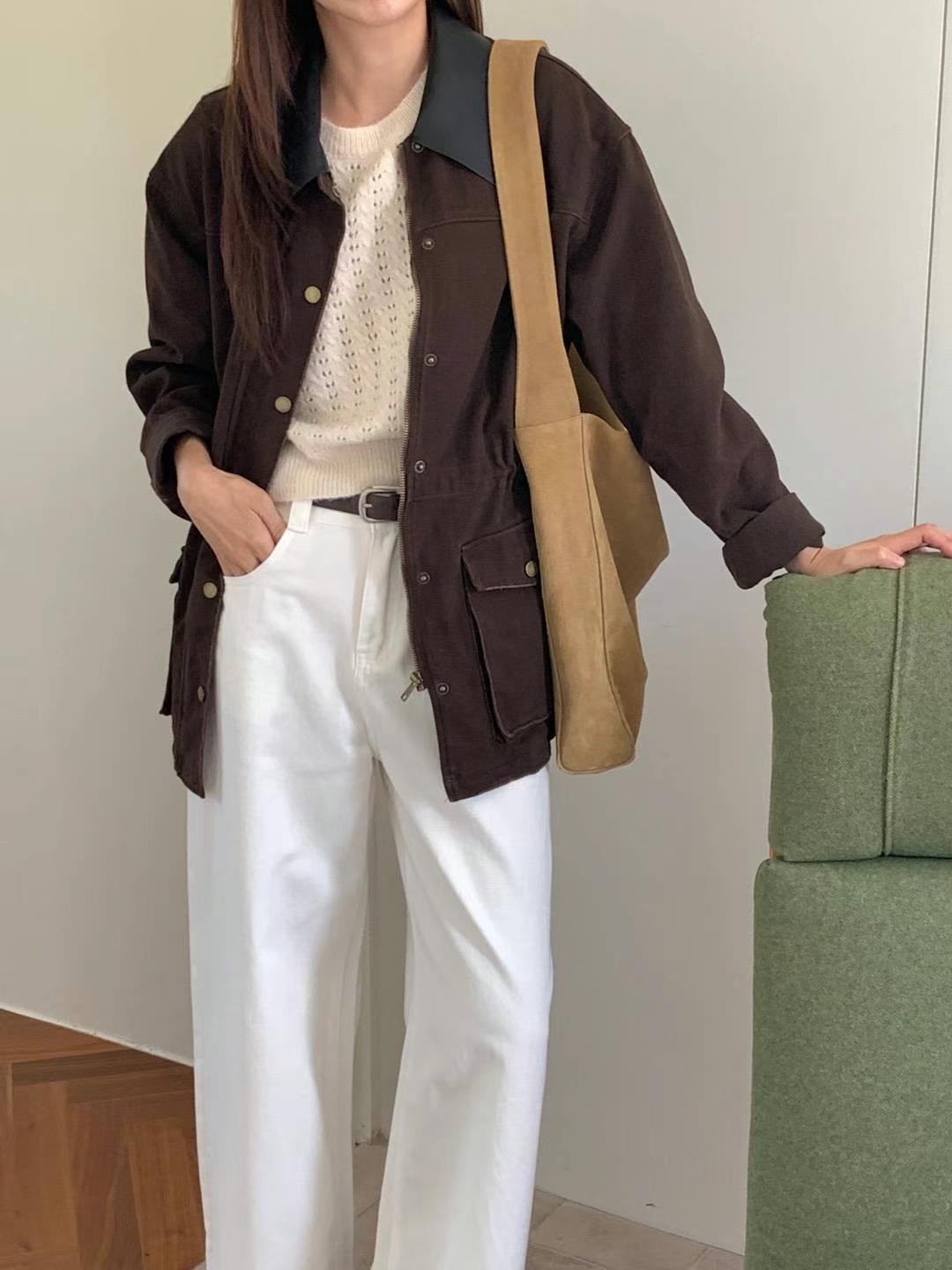 OUS.SEOUL東大門代購女裝新品人氣真品職業24秋夏時尚夾克OUS.SEOUL夾克