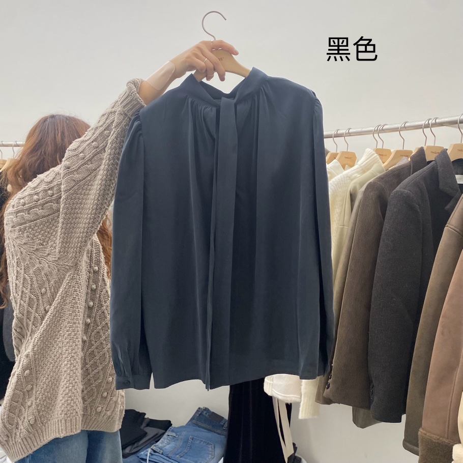 TWELVE韓國直郵東大門實拍女裝新品熱賣時尚襯衫蕾絲衫雙面TWELVE襯衫/蕾絲衫圖色2