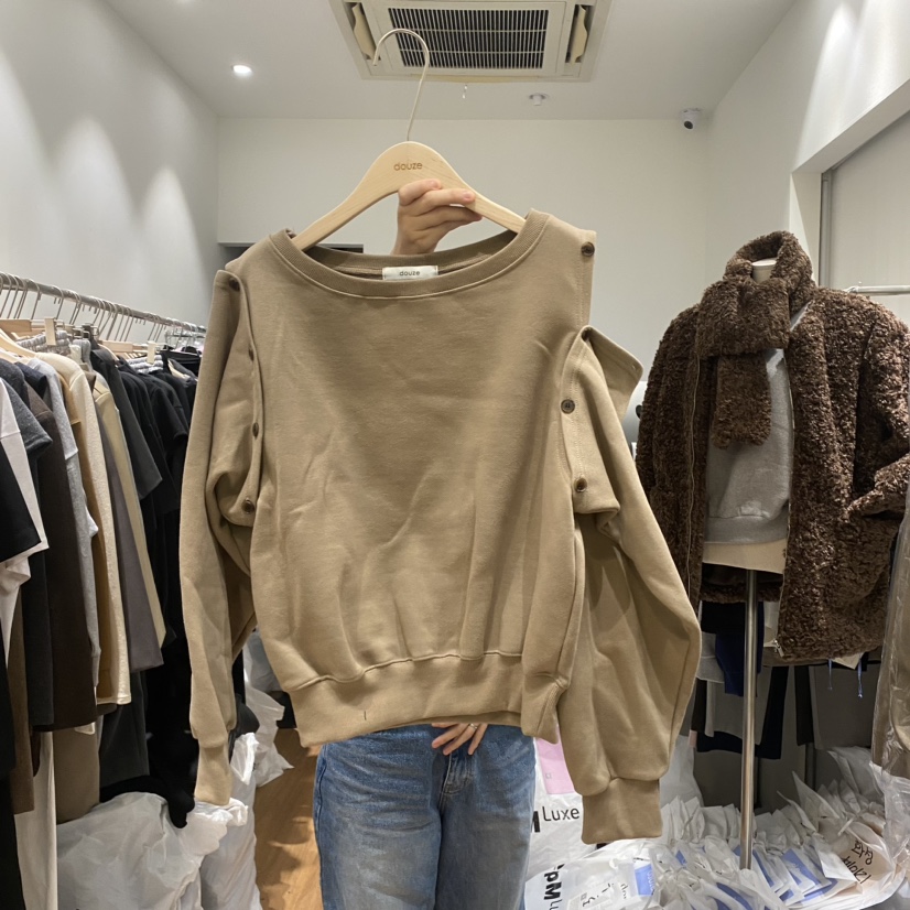 DOUZE韓國直郵女裝新品人氣職業熱賣24秋冬時尚休閑衛衣加絨DOUZE衛衣圖色1