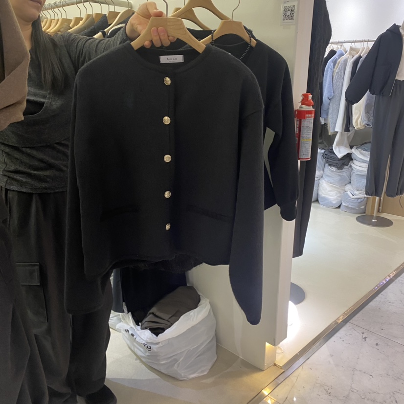 AMON韓國直郵女裝新品時尚職業熱賣推薦休閑真品人氣夾克開衫AMON夾克圖色3