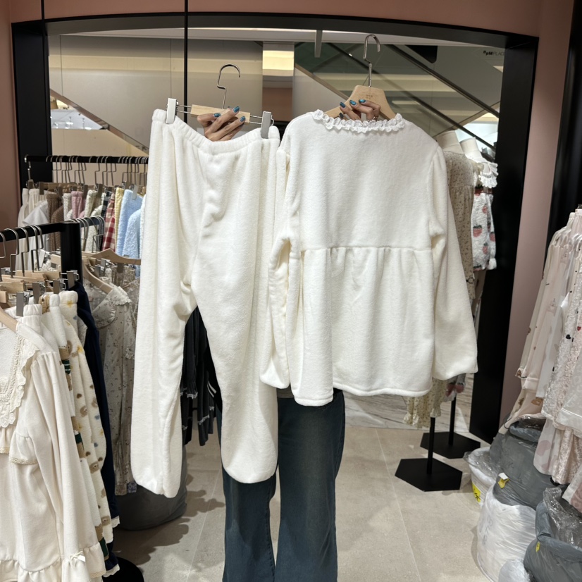 VICTORIA韓國直郵女裝新款真品熱賣人氣休閑推薦睡衣兩件套VICTORIA睡衣