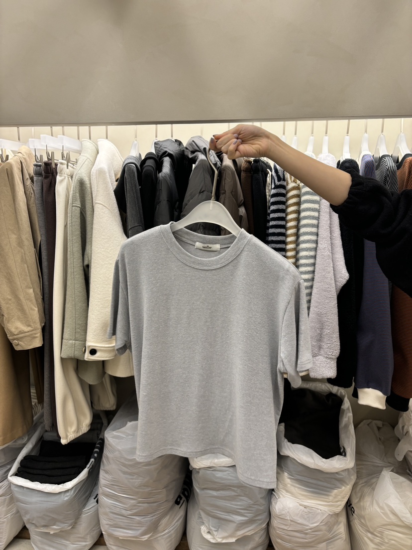 Waller東大門代購女士新品熱賣時尚真品人氣職業24秋夏T恤安哥拉NOTHINGT恤圖色2