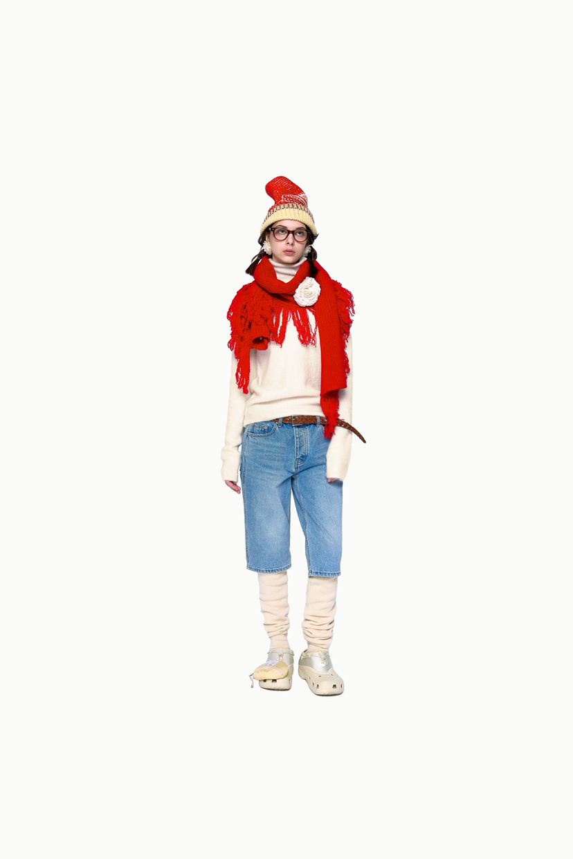 POLAROMO韓國直郵女士新品人氣熱賣職業休閑24秋夏圍巾披肩POLAROMO圍巾/披肩