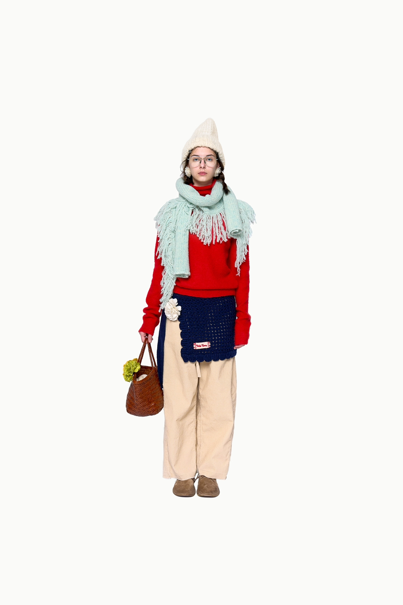 POLAROMO韓國直郵女士新品人氣熱賣職業休閑24秋夏圍巾披肩POLAROMO圍巾/披肩圖色5