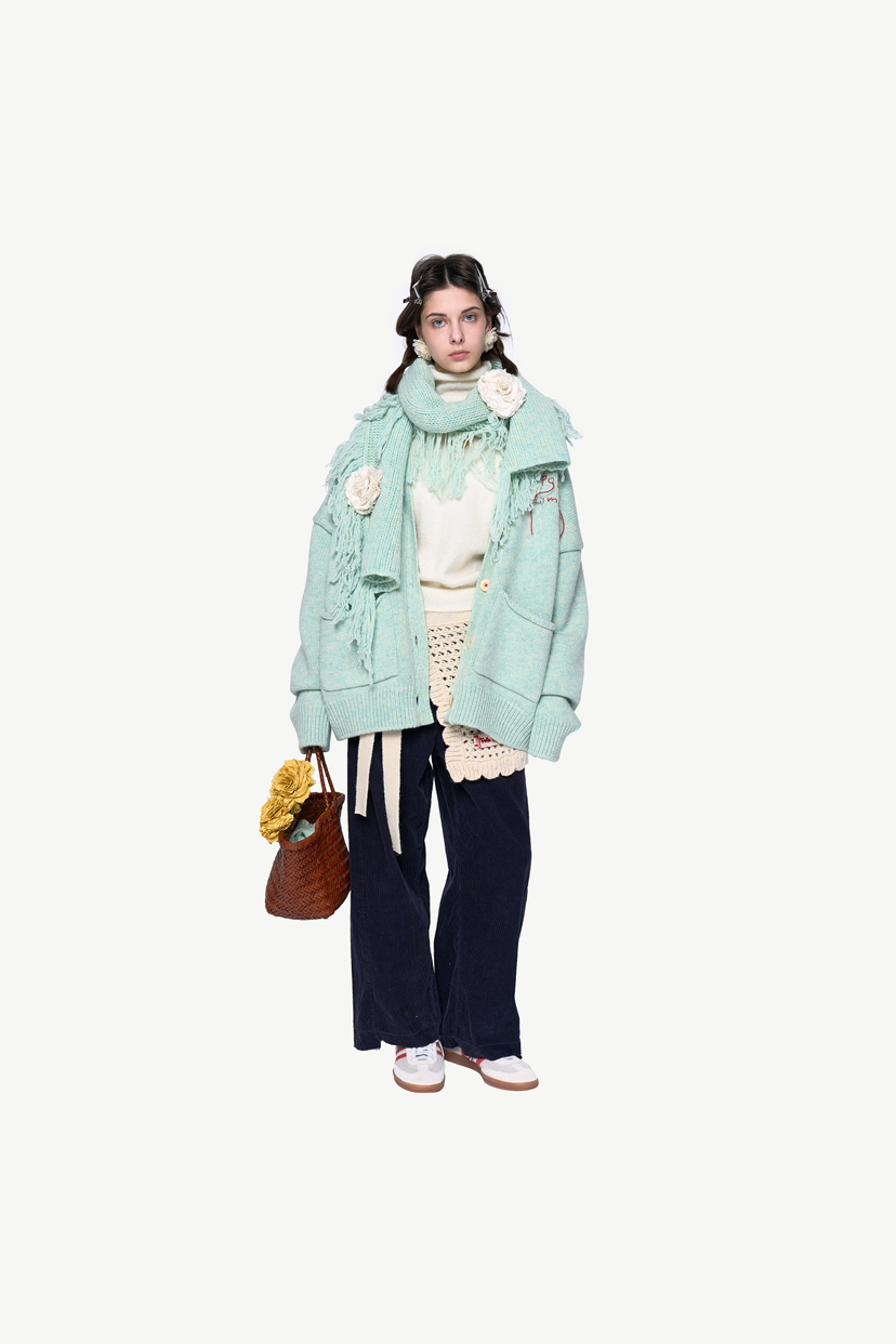POLAROMO東大門實拍女裝新品時尚熱賣職業24秋夏休閑褲燈心絨POLAROMO休閑褲