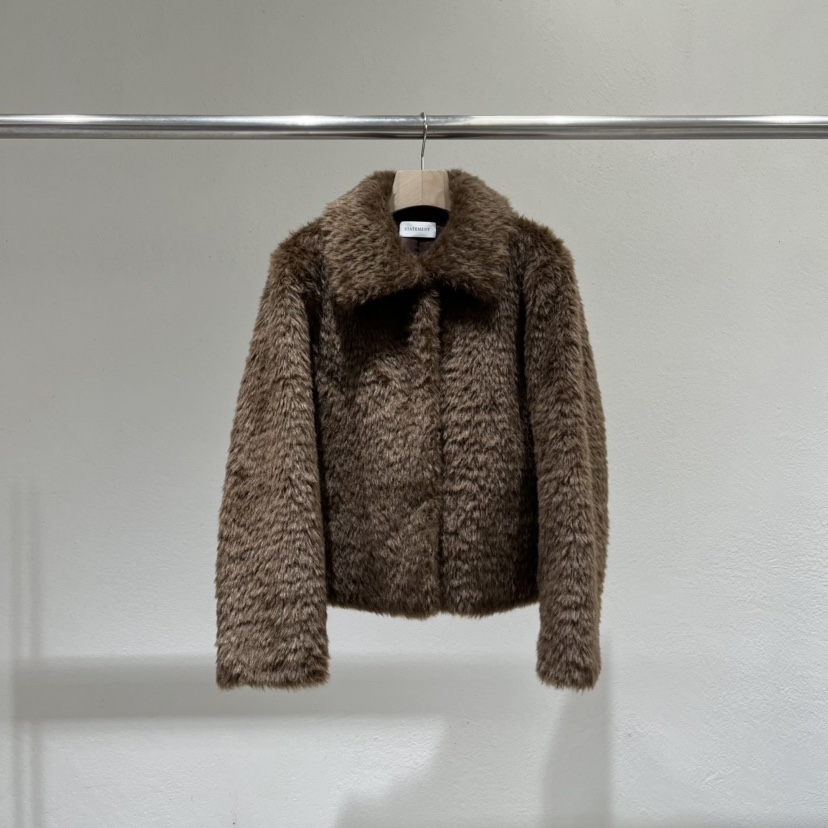 Statement韓國直郵女裝新品24秋夏時尚熱賣真品職業短款大衣STATEMENT短款大衣圖色1