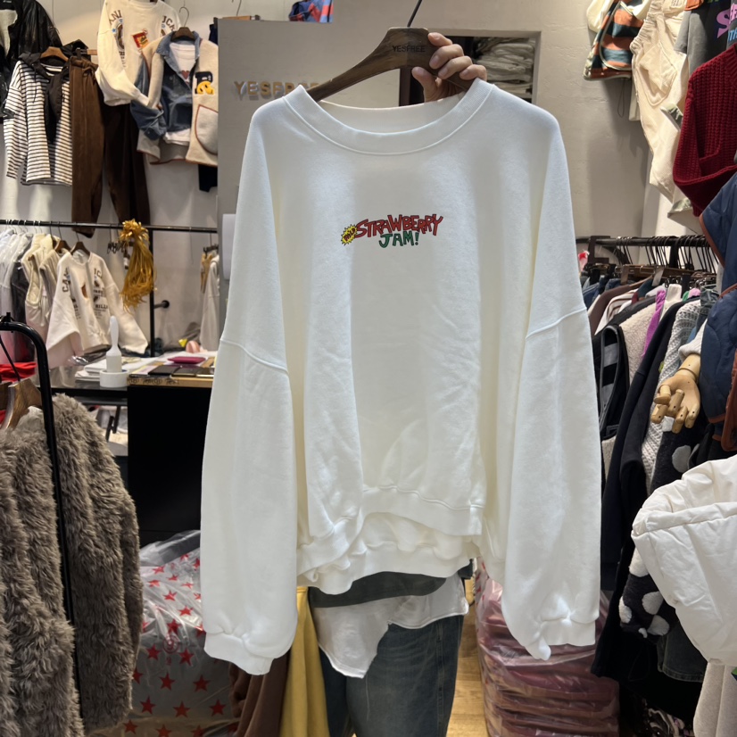 YESFREE韓國直郵女士新品推薦熱賣24秋夏時尚人氣衛衣加絨YESFREE衛衣圖色1