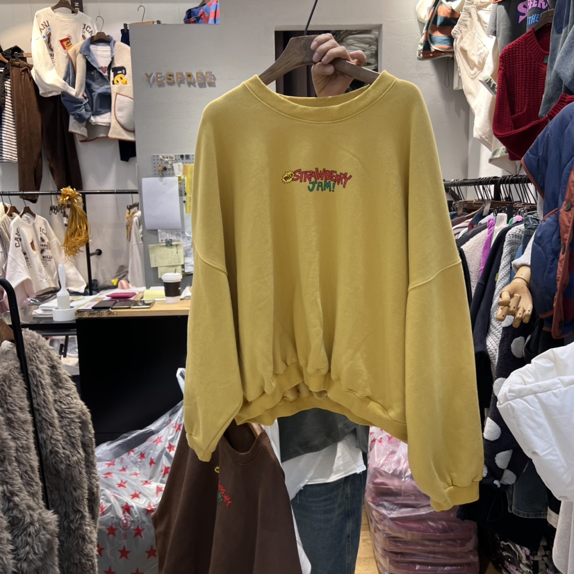 YESFREE韓國直郵女士新品推薦熱賣24秋夏時尚人氣衛衣加絨YESFREE衛衣圖色3