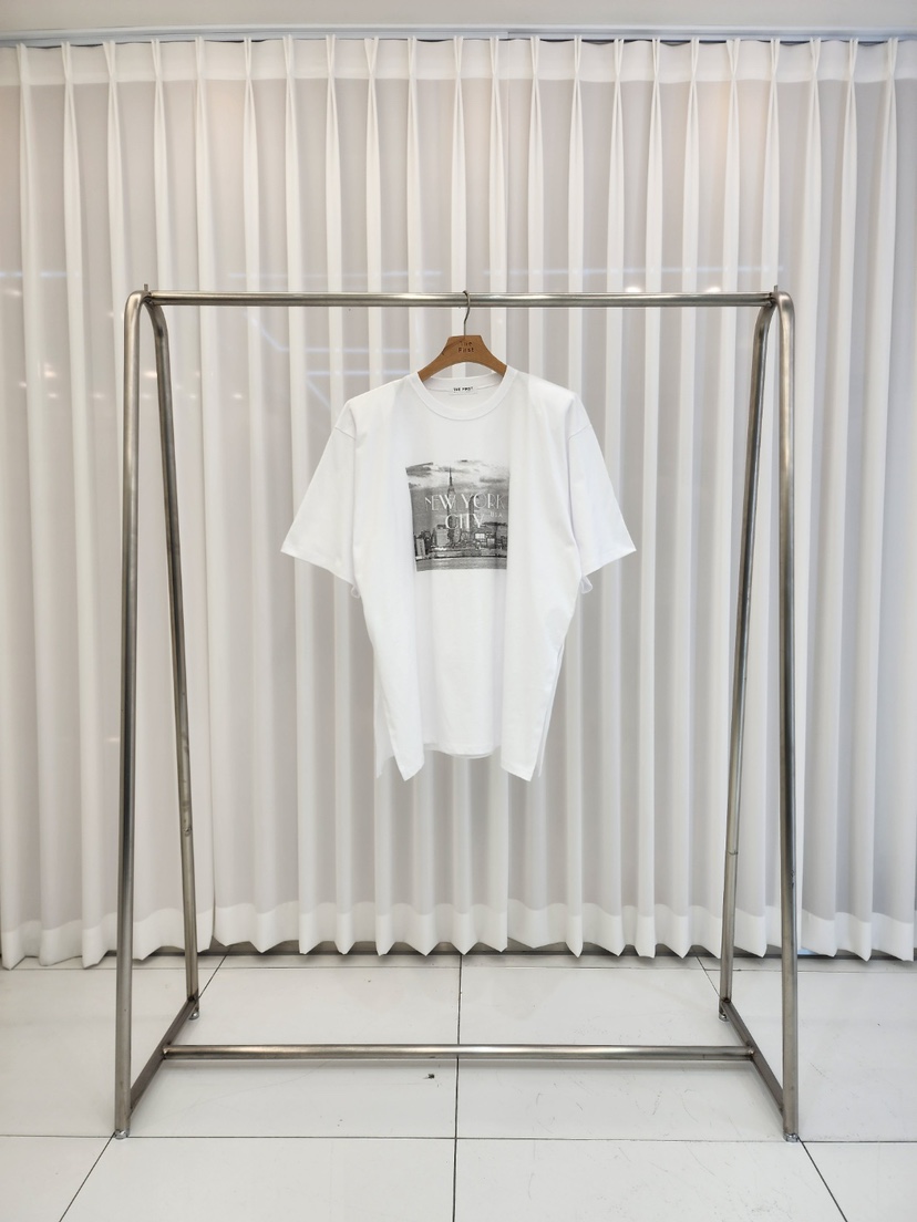 THE FIRST東大門代購女裝新品職業時尚推薦24秋夏熱賣T恤THE FIRSTT恤圖色3