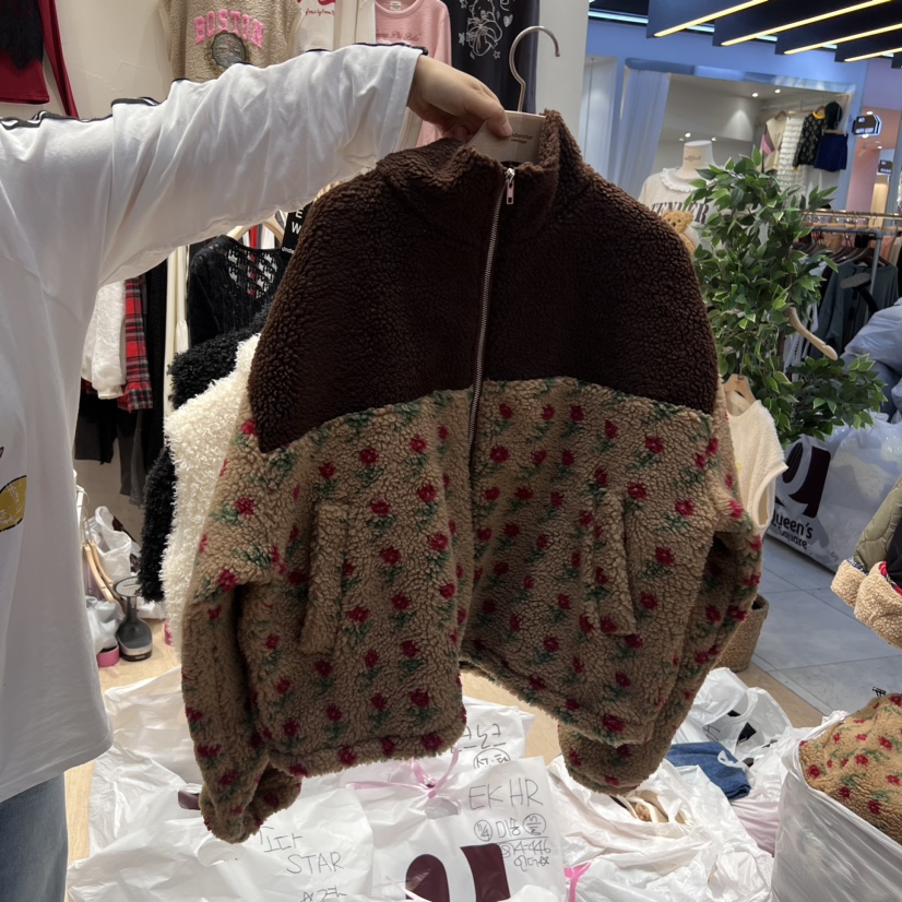 UNDERSTAR_VINTAGE韓國直郵女裝新款真品人氣休閑夾克搖粒絨UNDERSTAR_VINTAGE夾克圖色2