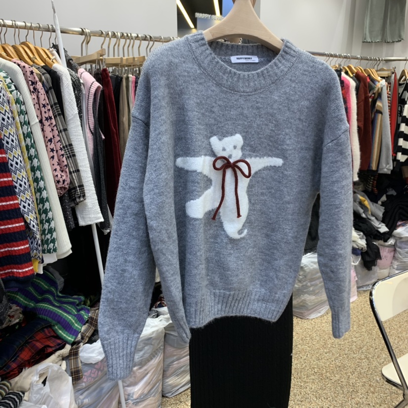 HAPPYBERRY韓國直郵女士新品推薦人氣職業真品24秋夏針織衫HAPPYBERRY針織衫圖色3