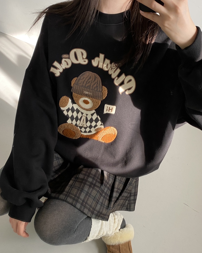 JENNIE/VENEFIT東大門代購女士新款24秋夏人氣時尚熱賣衛衣JENNIE/VENEFIT衛衣圖色3