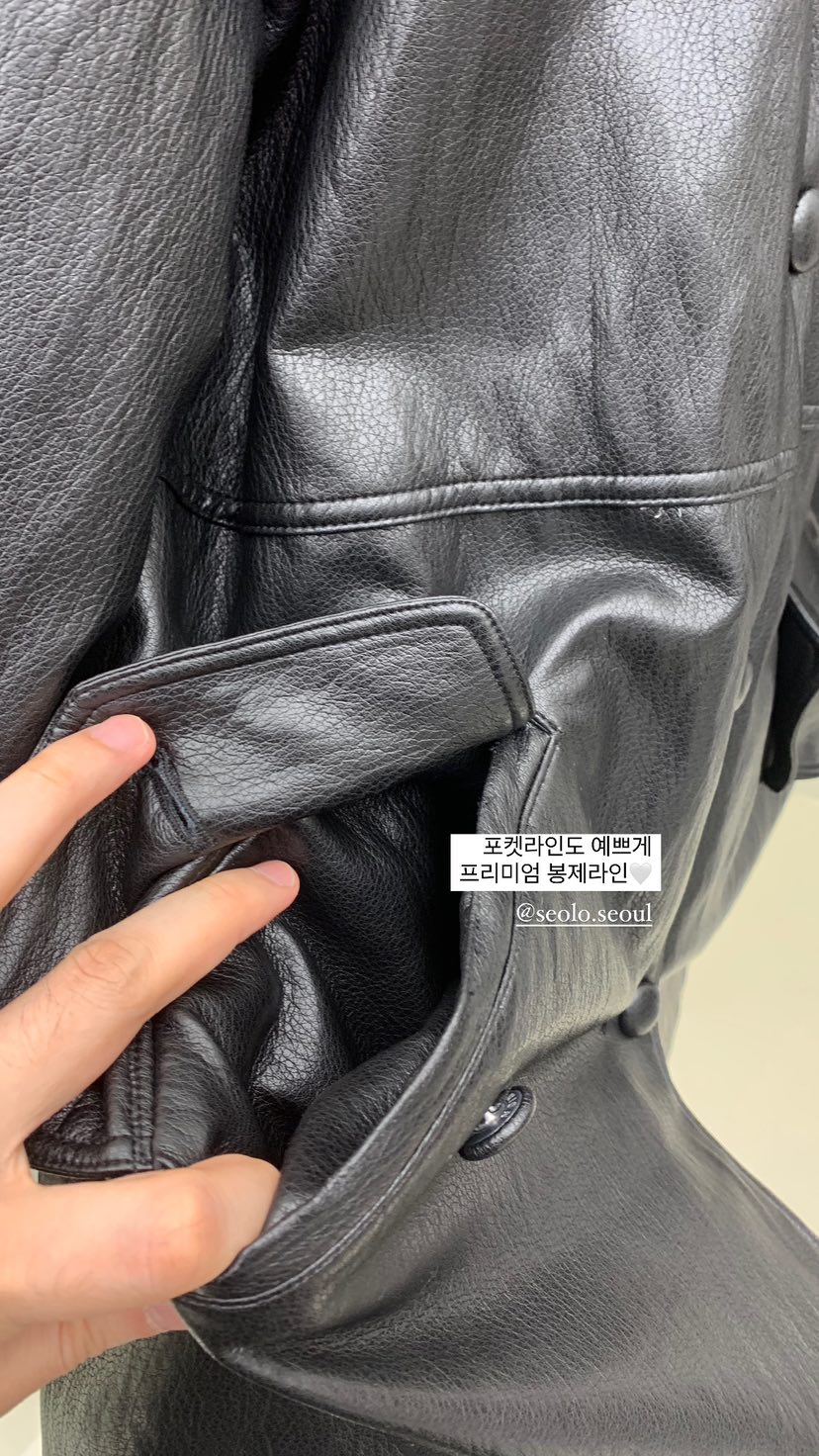 Seolo seoul韓國直郵女士新品時尚職業熱賣休閑真品外套皮革Seolo seoul外套