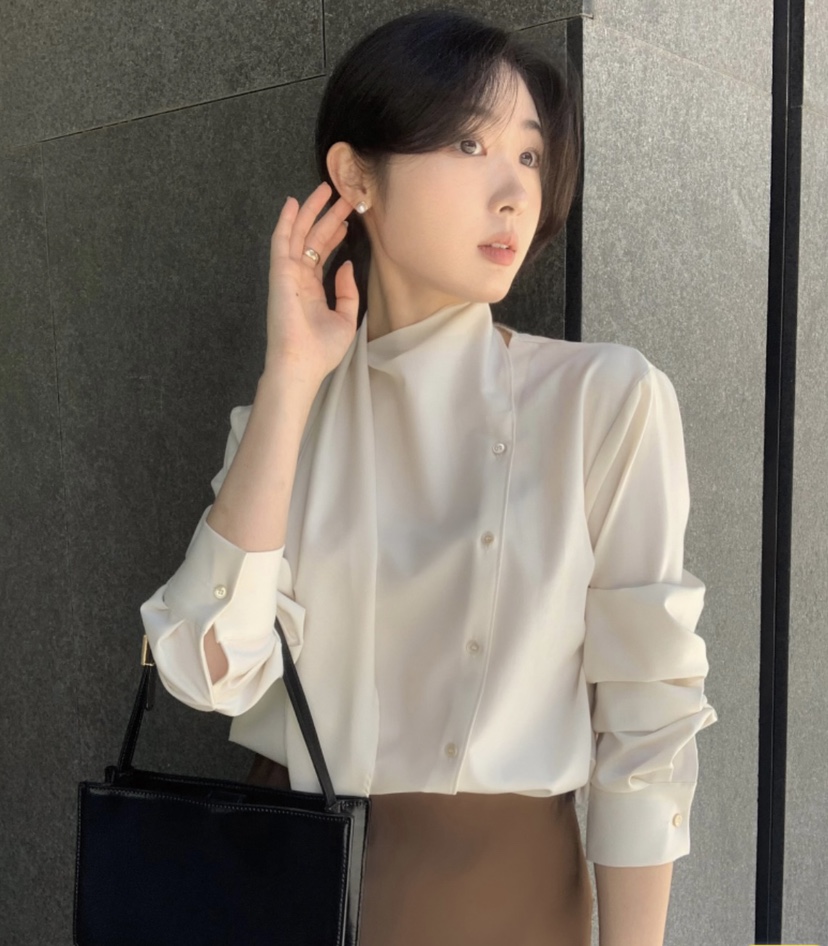 LIMSSONG東大門實拍女士新品推薦24秋夏熱賣時尚襯衫蕾絲衫LIMSSONG襯衫/蕾絲衫