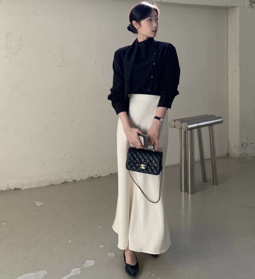 LIMSSONG東大門實拍女士新品推薦24秋夏熱賣時尚襯衫蕾絲衫LIMSSONG襯衫/蕾絲衫圖色2