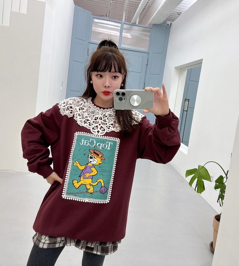 LOVABLE東大門實拍女士新款真品人氣推薦休閑職業時尚衛衣加絨LOVABLE衛衣