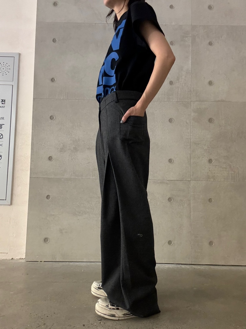 FRANC韓國代購女裝新品休閑24秋夏推薦熱賣時尚休閑褲羊毛FRANC休閑褲