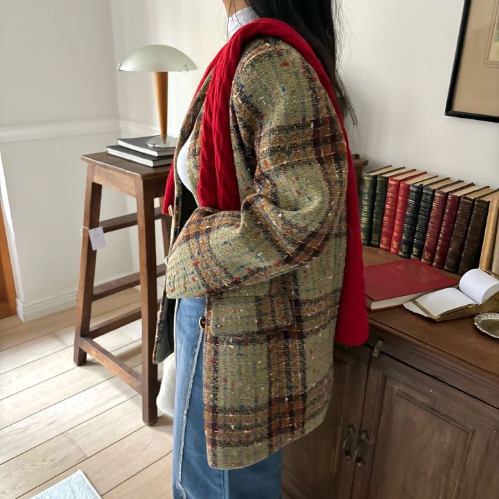 MARS東大門直郵女士新品推薦24秋夏時尚真品中長款大衣花呢mars中長款大衣