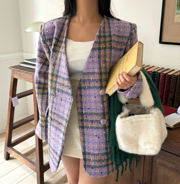 MARS東大門直郵女士新品推薦24秋夏時尚真品中長款大衣花呢mars中長款大衣