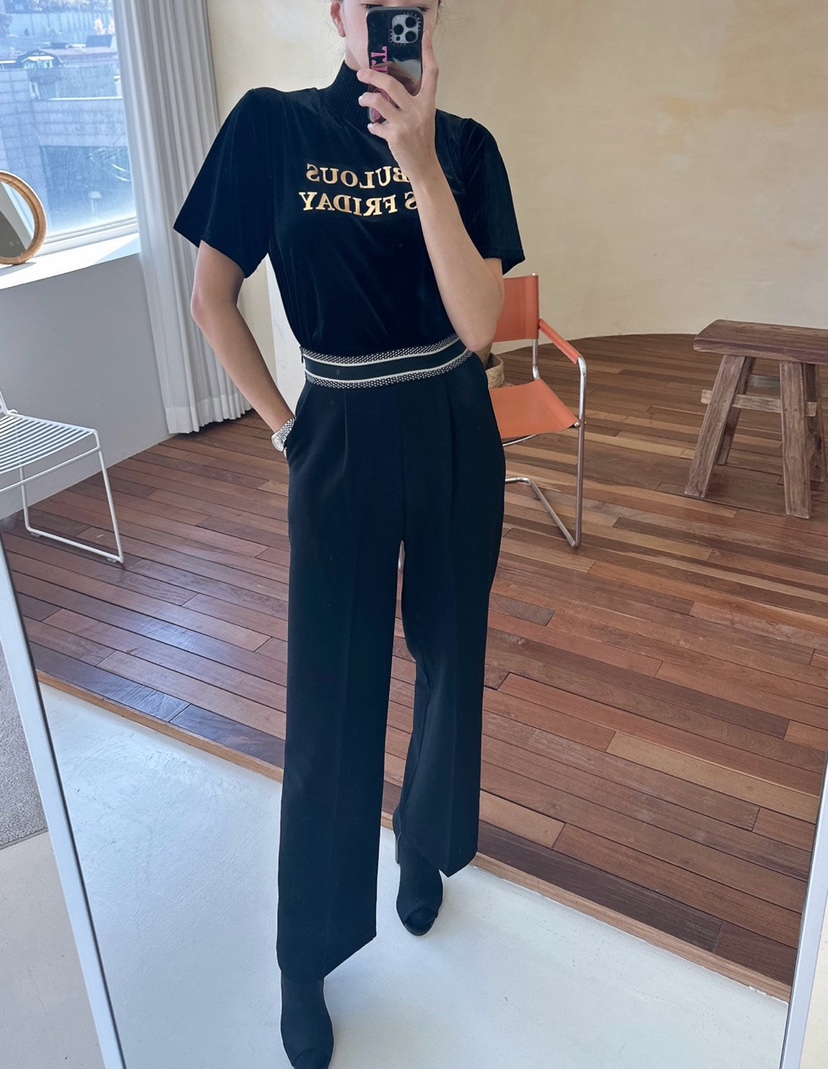 SOUIT東大門直郵女士新款職業推薦時尚24秋夏真品T恤天鵝絨SOUIT by mabel-LT恤