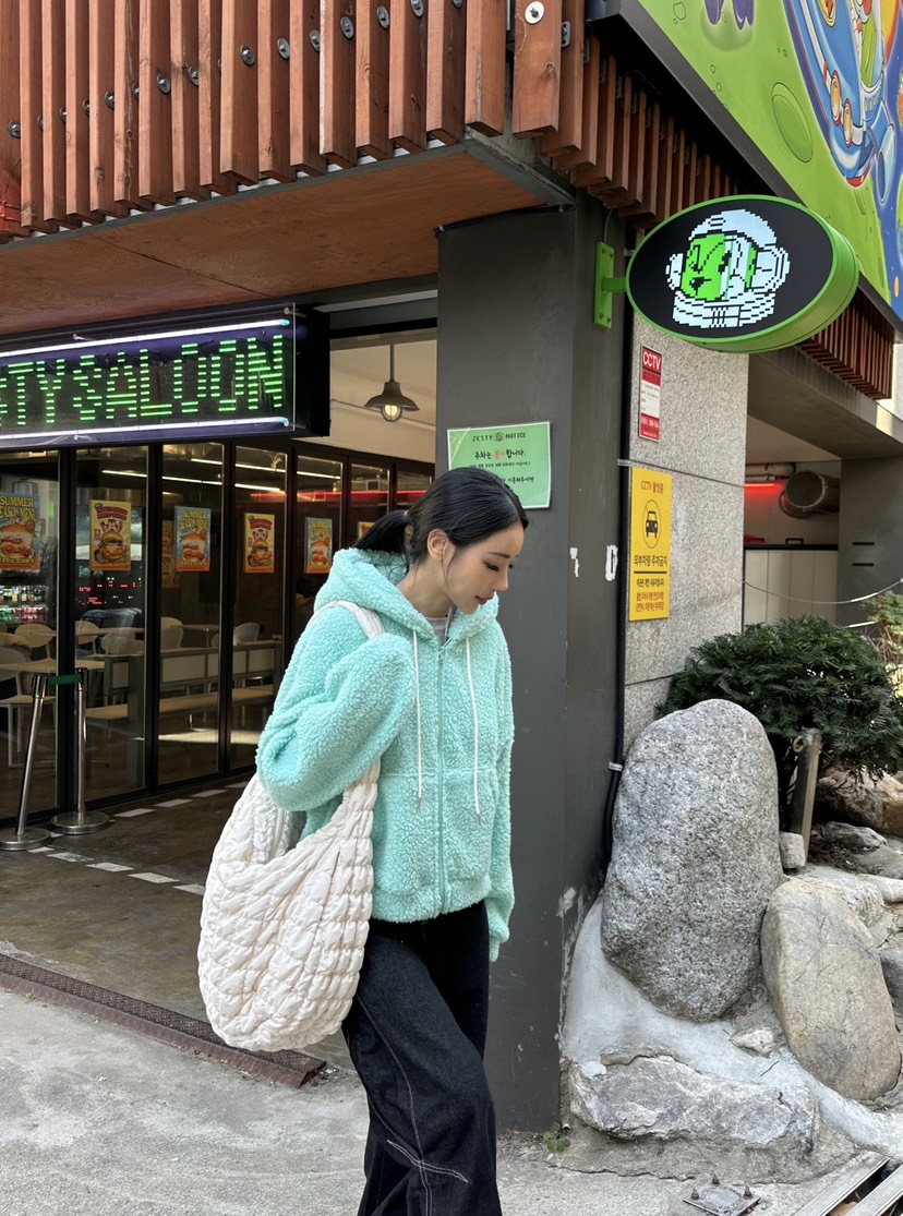 GLAM MOCHA直郵韓國代購女裝新款時尚24秋冬人氣衛衣拉鏈SIERRA衛衣