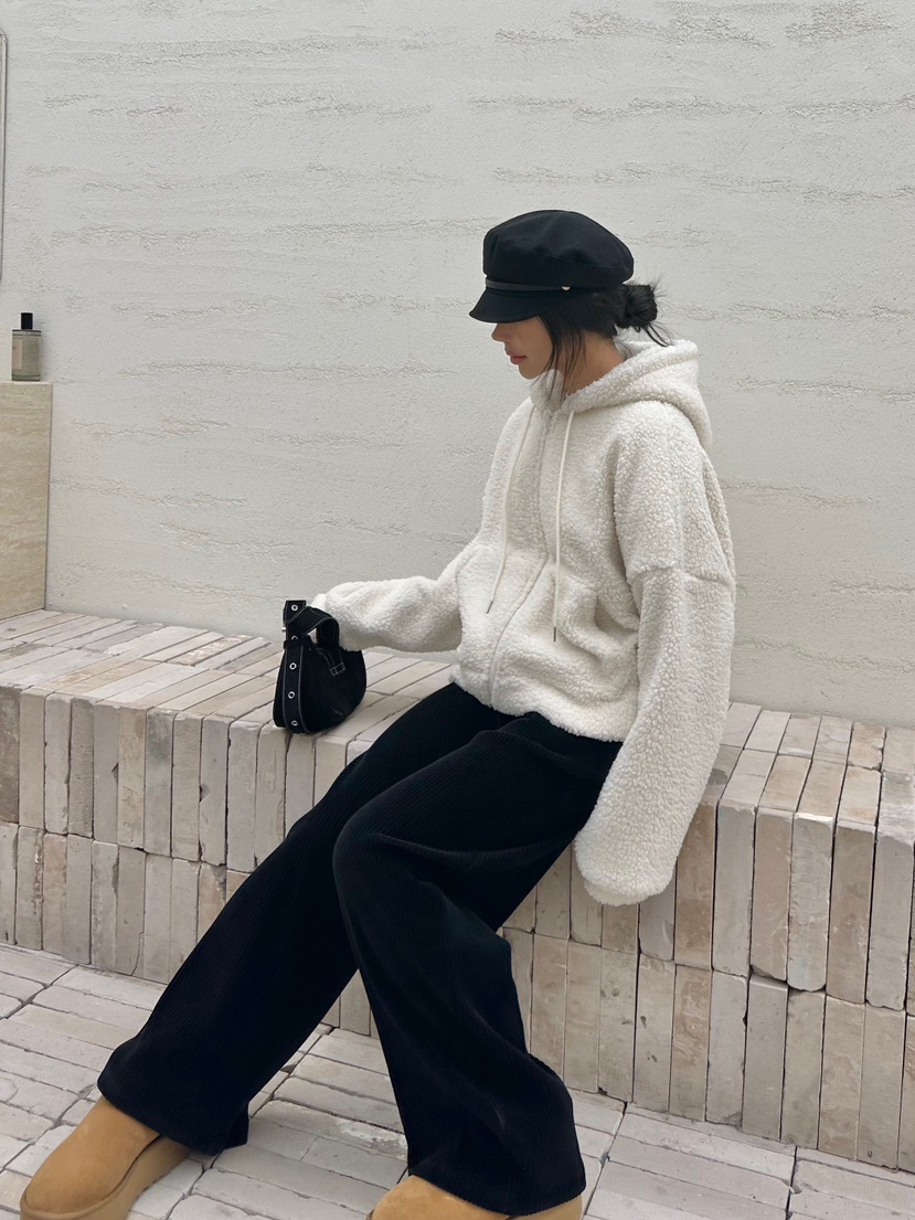 GLAM MOCHA直郵韓國代購女裝新款時尚24秋冬人氣衛衣拉鏈SIERRA衛衣