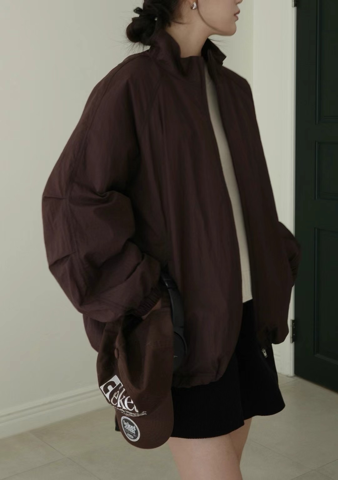 AMYGRACE韓國直郵東大門實拍女裝新品職業真品休閑24秋冬夾克AMYGRACE夾克