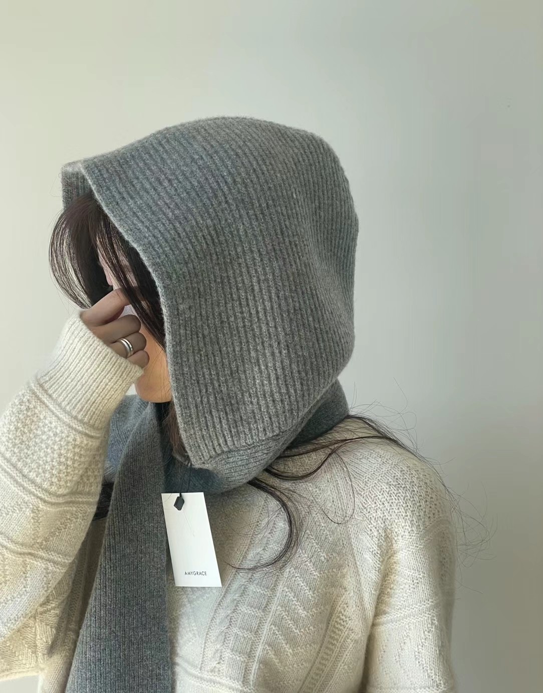AMYGRACE韓國直郵女裝新款24秋冬休閑熱賣推薦時尚圍巾披肩AMYGRACE圍巾/披肩