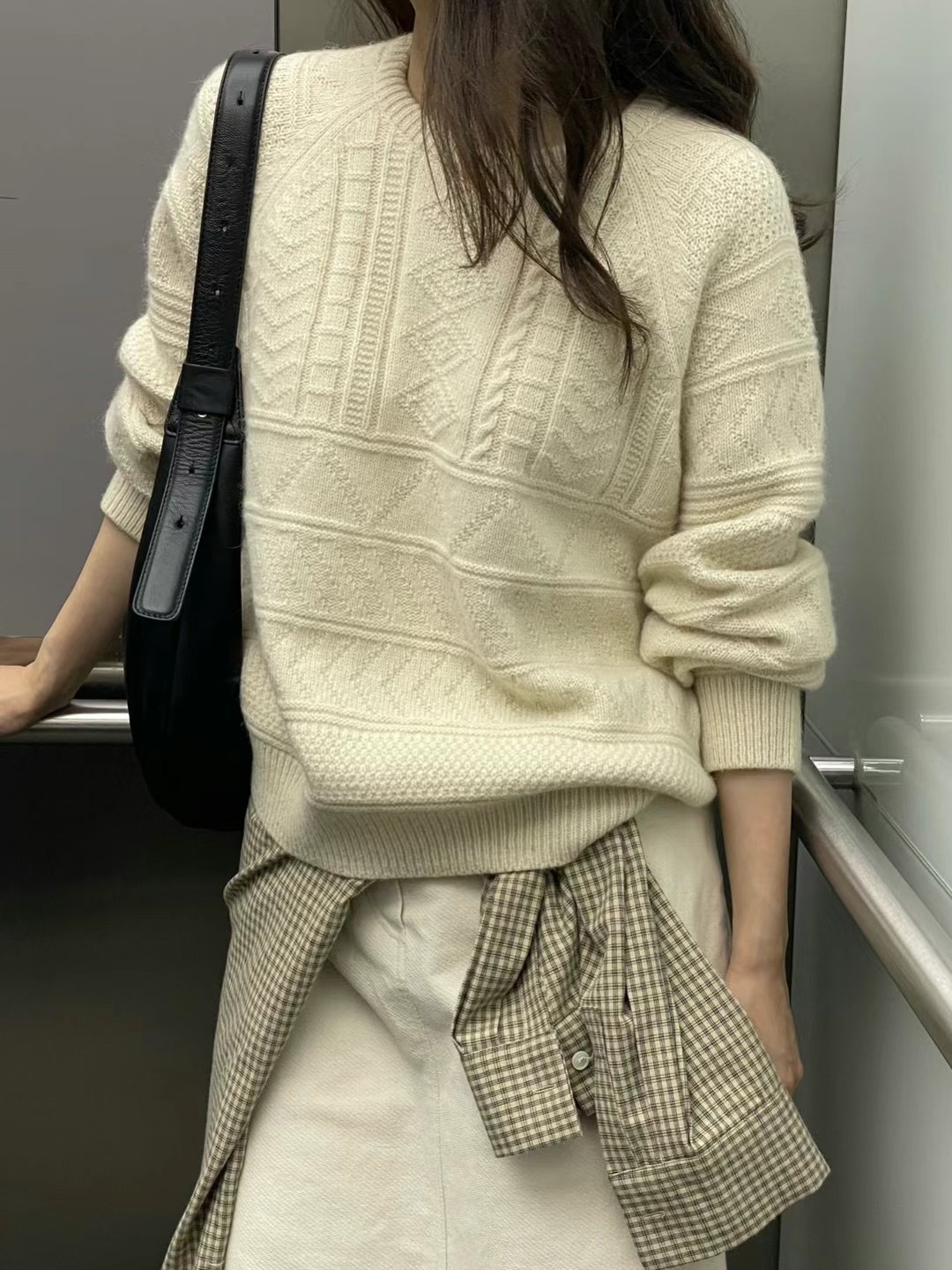 AMYGRACE韓國直郵東大門實拍女裝新品人氣休閑真品24秋冬針織衫AMYGRACE針織衫